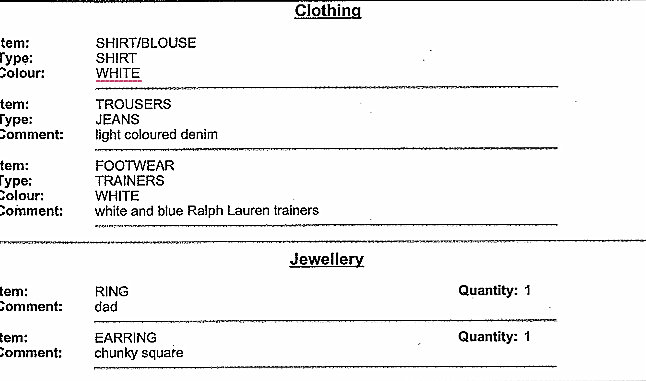 Merlin Missing Person Report 1 - 2015