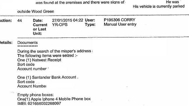 Merlin Missing Person Report 26 - 2015