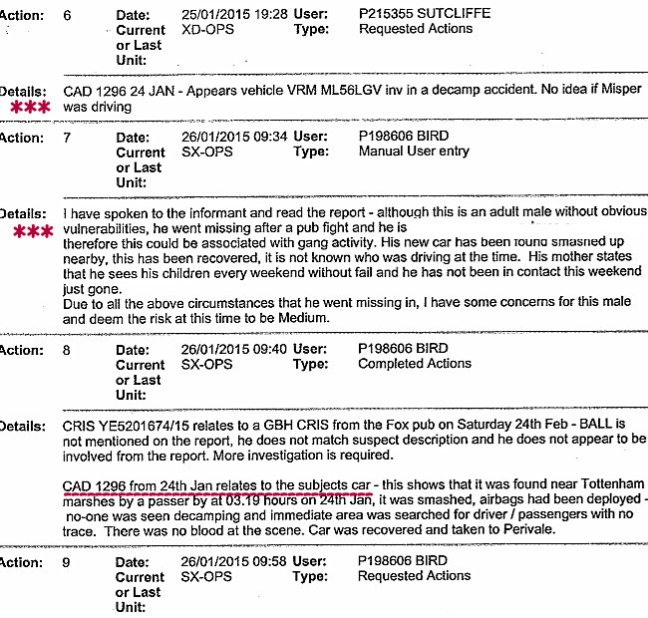Merlin Missing Person Report 5 - 2015