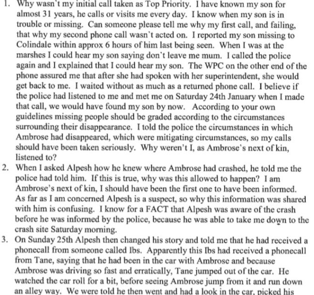 Ruth Questions To Victor O'lisa 3 March 2015